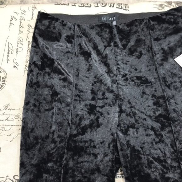 1.state Crushed Velvet Stirrup Leggings - Picture 5 of 8